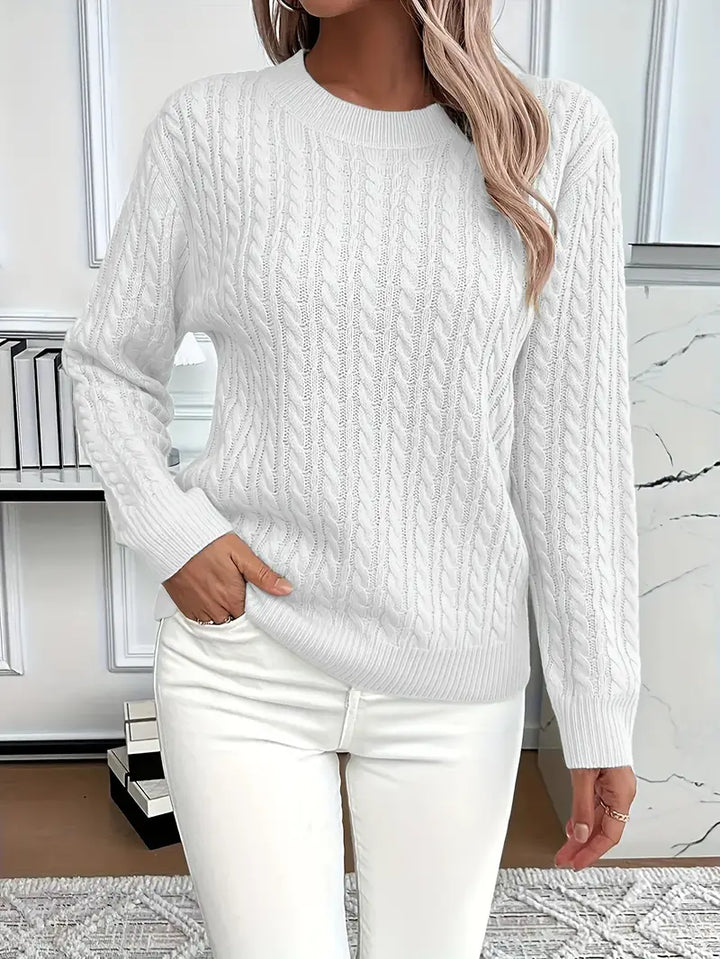 Bernila™ | Soft Cable Knit Sweater