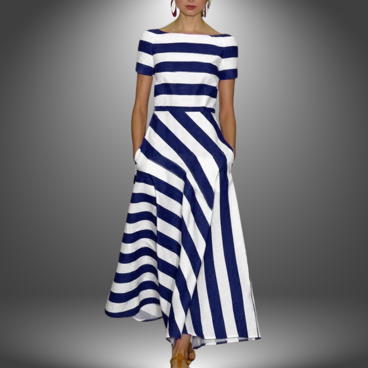 Beth | Elegant Stripe Maxi
