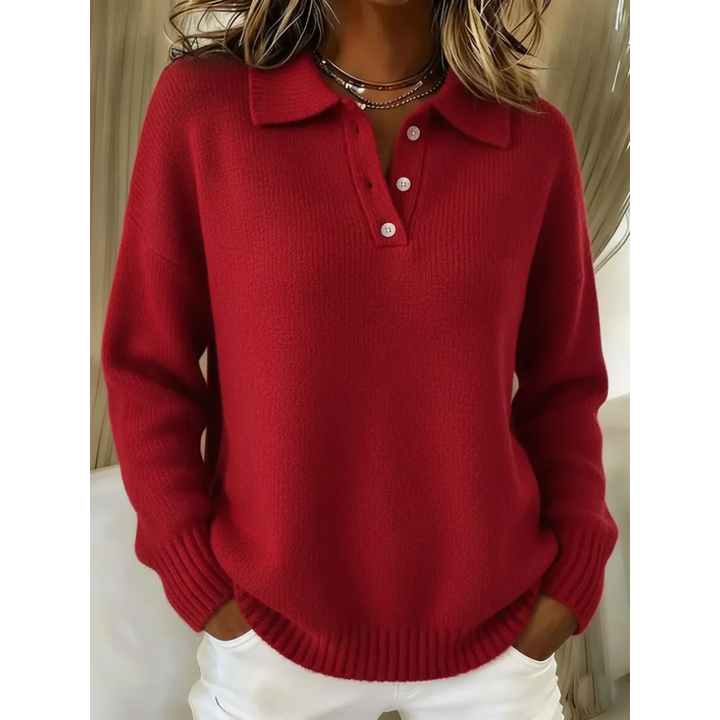 Clara | Soft Polo Sweater