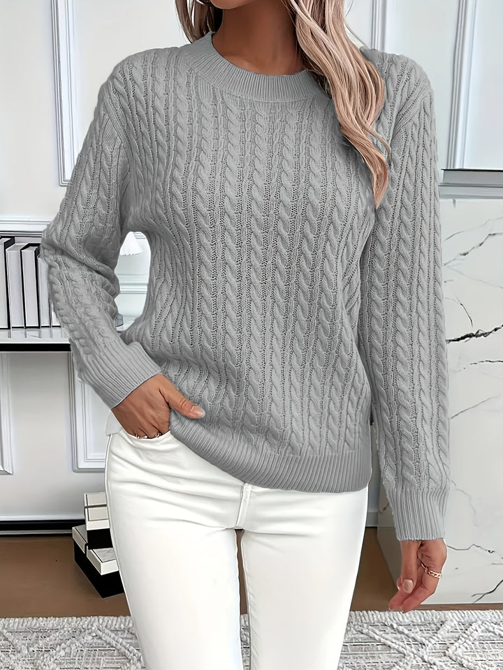 Bernila™ | Soft Cable Knit Sweater