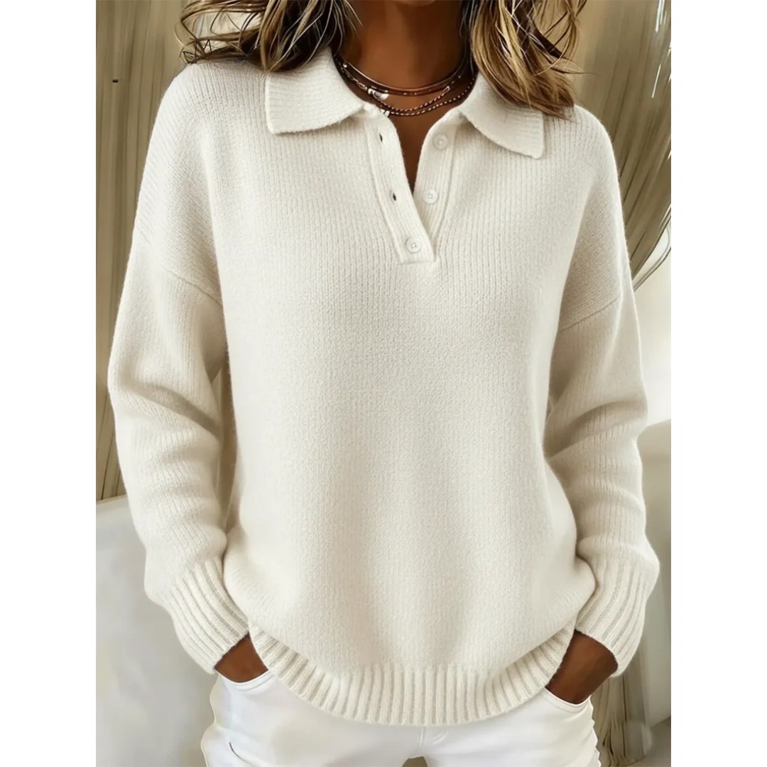Clara | Soft Polo Sweater