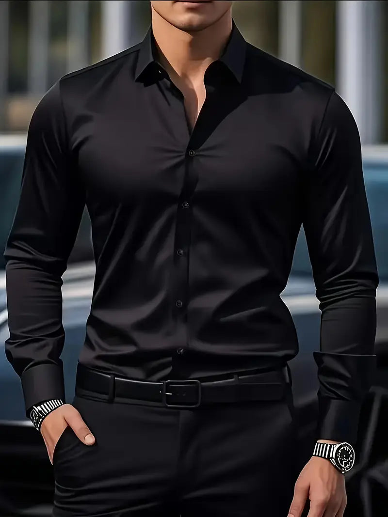 Savrani™ | Modern Long-Sleeve Shirt