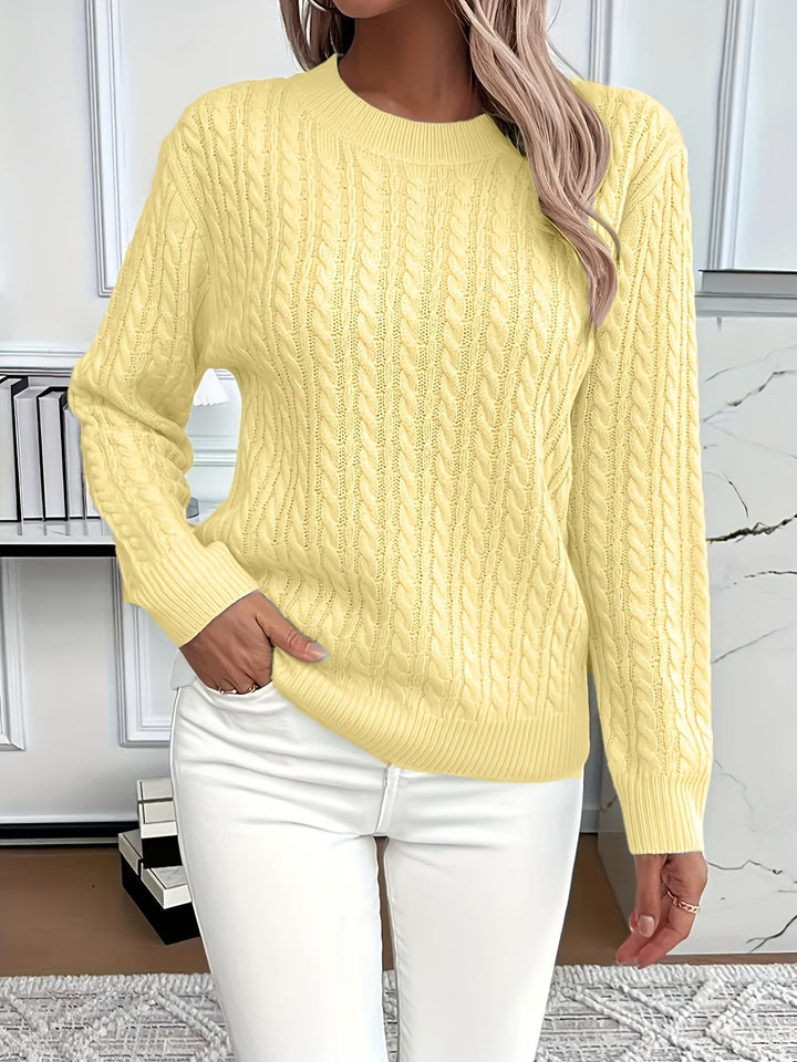 Bernila™ | Soft Cable Knit Sweater