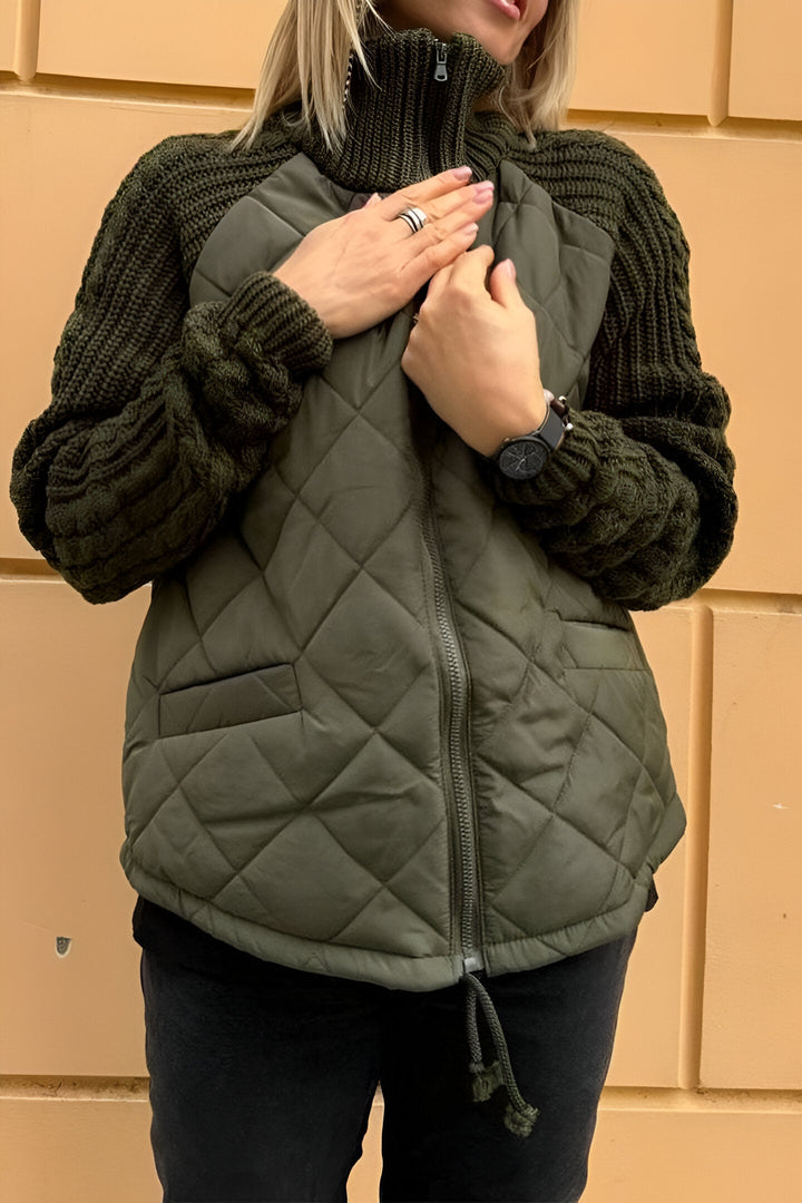 Therese | Patchwork Zip Jacket