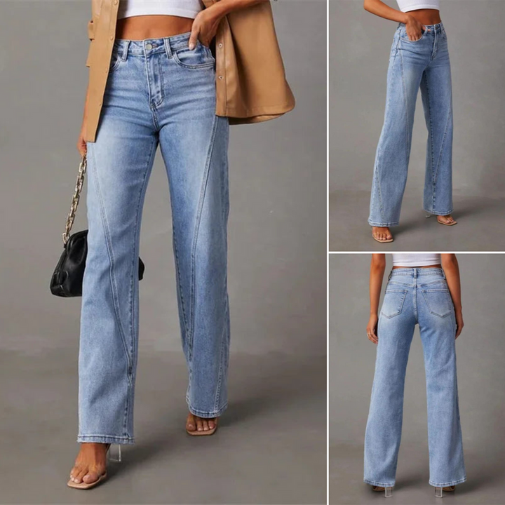 Olivia™ | High Waisted Wide Leg Jeans