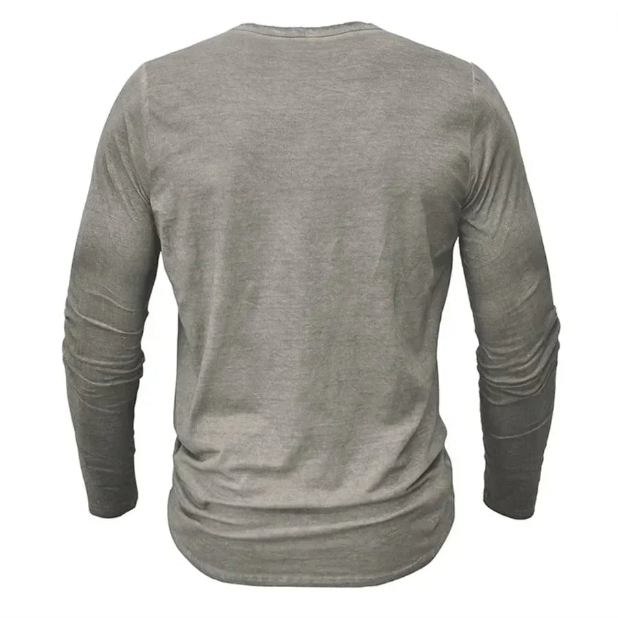 Cyril™ | Long Sleeve Henley Shirt