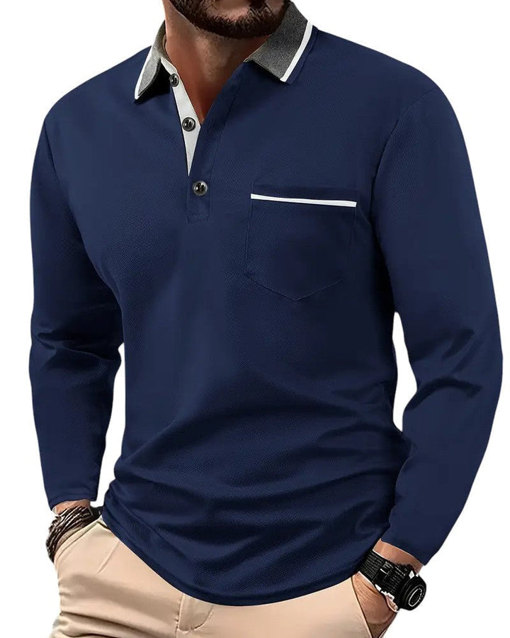 Nathan | Classic Long-Sleeve Polo