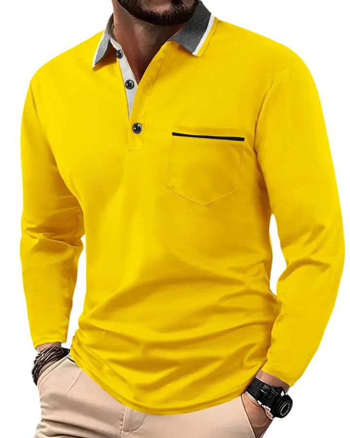 Nathan | Classic Long-Sleeve Polo