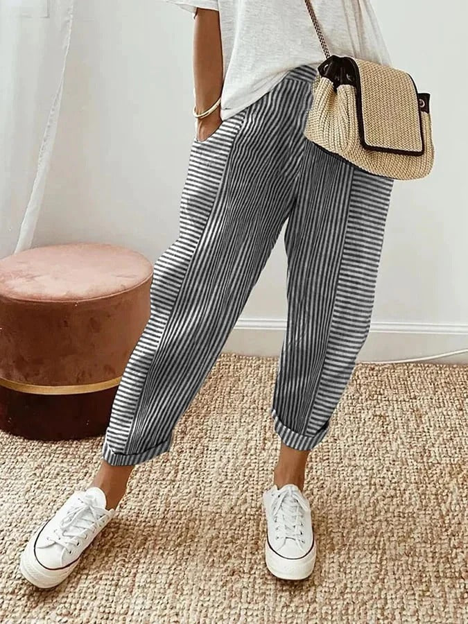 Amanda | Chic Striped Pants