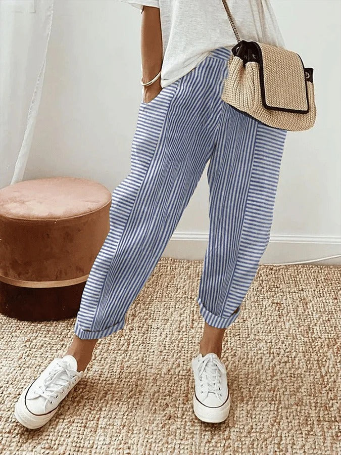 Amanda | Chic Striped Pants