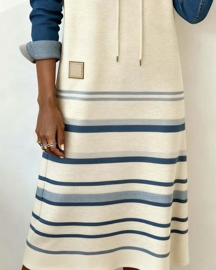 Venice | Striped Hooded Dress