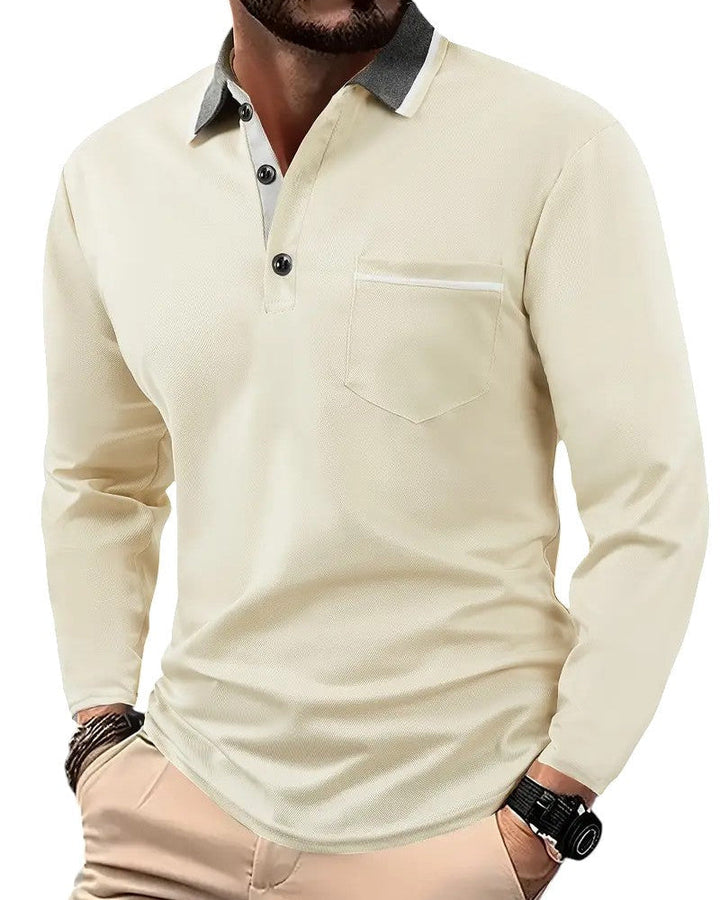Nathan | Classic Long-Sleeve Polo