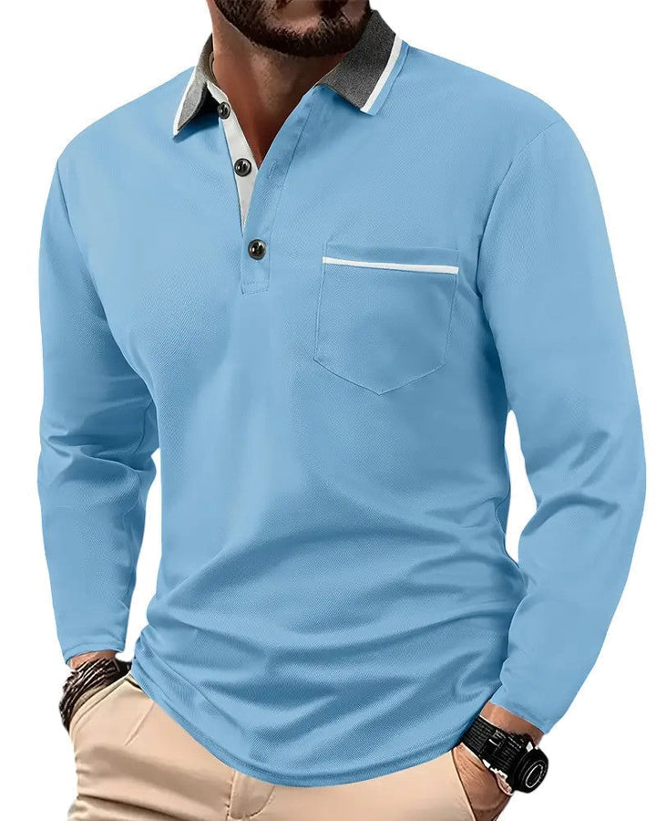 Nathan | Classic Long-Sleeve Polo