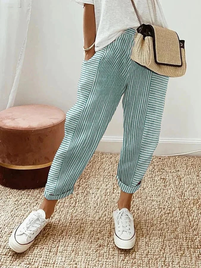 Amanda | Chic Striped Pants