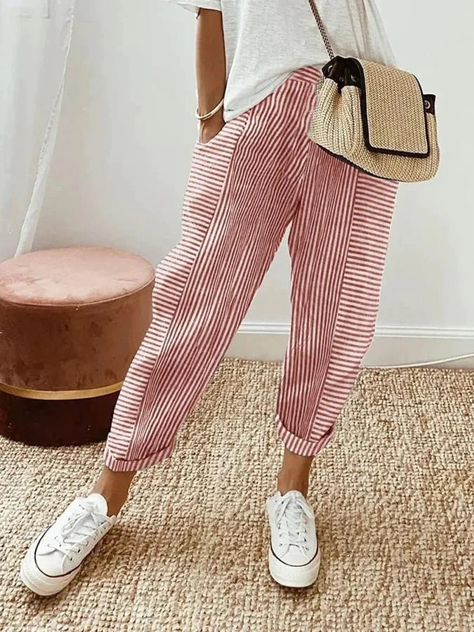 Amanda | Chic Striped Pants