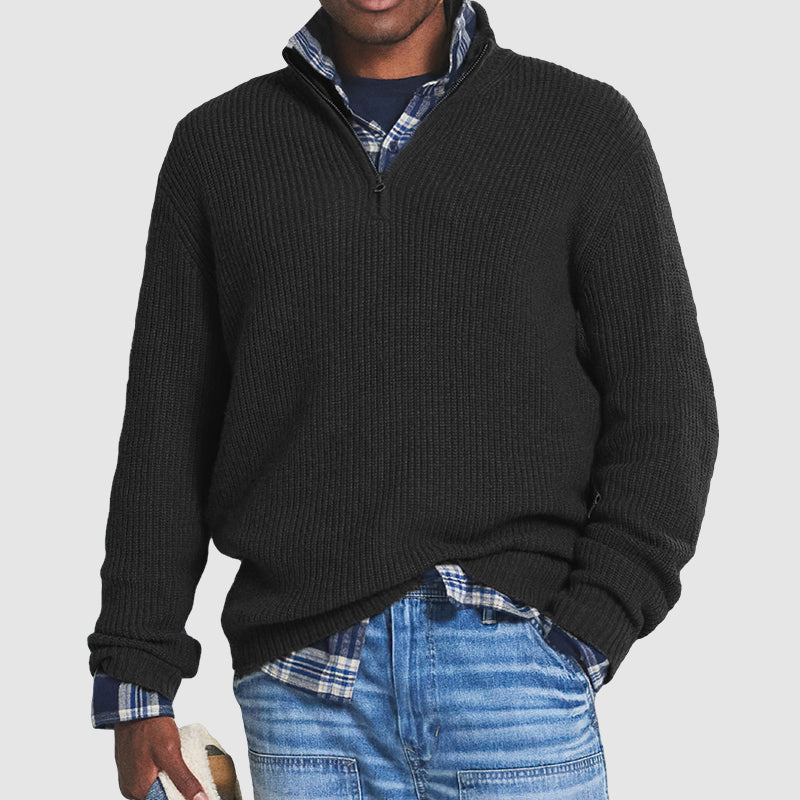 Alonso | Quarter Zip Sweater