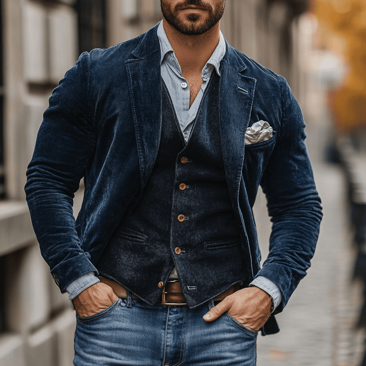 Patricio | Corduroy Blazer & Vest Duo