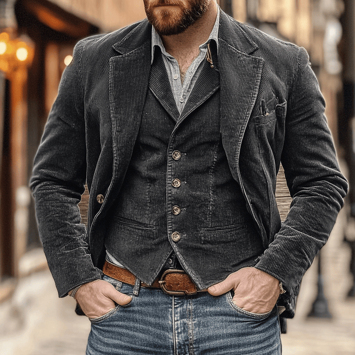 Patricio | Corduroy Blazer & Vest Duo
